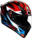 AGV K1 S Fastlap Helm, schwarz/rot/blau, S (55/56)