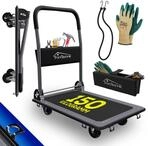 TroniTechnik&reg; Transportwagen Paketwagen Plattformwagen klappbar mit Lenkrollen 150