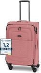 REDOLZ MEDIUM Weichschalen Koffer f&uuml;r M&auml;nner & Frauen | Leichter Trolley 67 cm mit