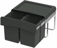 NABER CLAP 3/500-2 Abfallsorter 30 Liter (2x 15) in Anthrazit ab 50 cm...