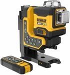 DEWALT 18V 3x360&deg; Linienlaser mit Fernbedienung (gr&uuml;ne Laserdiode, 80m