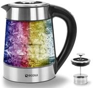 Glas Wasserkocher mit Teesieb und Kalkfilter | 1,7 Liter | Temperatureinstellung