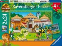 Ravensburger Kinderpuzzle 12001057 - Leben in der Wildnis - 2x24 Teile Jurassic World
