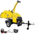 BAMATO Holzh&auml;cksler HACK-150PRO Benzin H&auml;cksler 18kW hydraulischer Einzug 