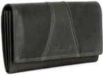 Benthill Portemonnaie Damen Leder - Hochwertige weiche Vintage Echtleder Damen