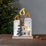 LED Weihnachtsdeko Fauna von Star Trading, Weihnachtsmotive aus Holz mit...