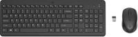 HP 150 kabellose Tastatur und Maus, QWERTY Englisches Layout, 2,4 GHz, LED-Anzeige,