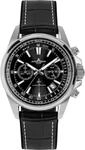 JACQUES LEMANS Herrenuhr Chronograph Ziffernblatt mit Sonnenschliff 1-2117A