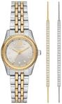 Michael Kors Damen-Geschenkset Uhr Lexington 3-Zeiger-Werk Edelstahl Armb&auml;nder,