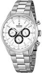 Festina Herren Armbanduhr aus Edelstahl in der Farbe Silber 43,5mm,