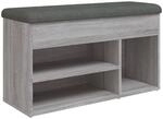 vidaXL Schuhbank Grau Sonoma 82x32x45,5 cm Holzwerkstoff