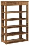 vidaXL Schuhregal Altholz-Optik 60x30x98 cm Holzwerkstoff