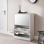 [en.casa] Schuhschrank Krager&oslash; Schuhkipper f&uuml;r 12 Paare Schuhkommode mit