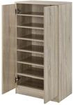 [en.casa] Schuhschrank Notribontaa Schuhregal Schrank mit 2 T&uuml;ren 108 x 55 x 35 cm