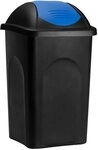 Stefanplast&reg; M&uuml;lleimer mit Schwingdeckel, 60 Liter | f&uuml;r K&uuml;che & B&uuml;ro,...