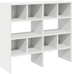 vidaXL Schuhregale 2 STK. Stapelbar Wei&szlig; 89,5x30x40 cm