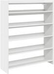 vidaXL Schuhregal Wei&szlig; 80x25x100 cm Holzwerkstoff