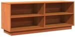 vidaXL Schuhschrank Wachsbraun 110x34x45 cm Massivholz Kiefer