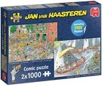Jumbo Spiele GmbH Puzzle: Der K&auml;semarkt & Die Segelregatta(Van Haasteren) (2 x...