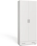 Vicco Aktenregal Ingo, Wei&szlig;, 80 x 182.4 cm | mit Schublade, zur Aufbewahrung...