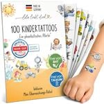 Tattoos f&uuml;r Kinder -Phantasia - 100 Stk., hautfreundlich (6 B&ouml;gen) 