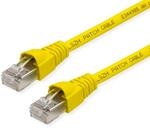 TELEG&Auml;RTNER Patchkabel S/FTP, Kat.6A, LSOH, gelb, 6 m
