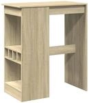 vidaXL Bartisch mit Regal Sonoma-Eiche 90x47,5x103,5 cm Holzwerkstoff