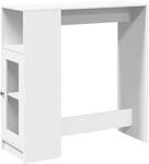 vidaXL Bartisch mit Regal Wei&szlig; 101x40x103,5 cm Holzwerkstoff