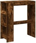 vidaXL Bartisch, Stehtisch mit Regal, Tresentisch f&uuml;r K&uuml;che Wohnzimmer Esszimmer,