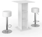 Vicco Bartisch-Set Rodeo, Wei&szlig;, 70 x 70 cm