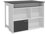 Vicco Bartisch Dominic, Anthrazit/Wei&szlig;, 116 x 37 cm