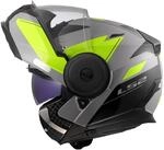 LS2, Modularer Motorradhelm SCOPE II DURIA Grey H-V Yellow, XXL