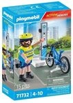 PLAYMOBIL 71732 Radfahrer-Polizist mit Ladestation