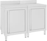 vidaXL Arbeitsschrank 120x60x96 cm Edelstahl