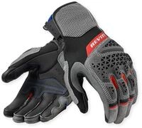 Revit Sand 5 Motorrad Handschuhe, schwarz/grau/rot, L