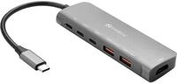 Sandberg USB-C Dock HDMI + 2xUSB-A + 2xUSB-C + PD100W USB-C Dock, 136-65