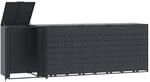 vidaXL M&uuml;lltonnenbox f&uuml;r 5 Tonnen Anthrazit 345x79x117 cm Stahl, Box...