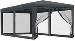 vidaXL Partyzelt mit 6 Mesh-Seitenw&auml;nden Gartenzelt Festzelt Pavillon Zelt