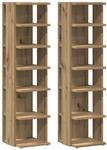 vidaXL Schuhschr&auml;nke 2 STK. Artisan-Eiche 28x27x102 cm Holzwerkstoff