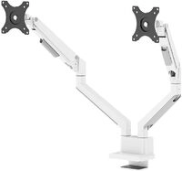 Neomounts Monitor-Tischhalterung 17"-32" f&uuml;r 2TFT wei&szlig; Max.9KG