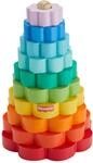 Fisher-Price Ring-Stapelspielzeug aus Holz f&uuml;r Kleinkinder, 10 Holzteile f&uuml;r