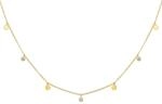 cai Damen Collier 925/- Sterling Silber 40+5cm Gl&auml;nzend Zirkonia gelb 358250307-45-1