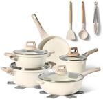 JUST PERFECTO Topfset Induktion - Pfannenset mit deckel - Pfanne 24cm, Bratpfanne 28