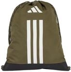 adidas Unisex ADIDAS Training Gymsack, Olive Strata/White, One Size