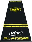 WINMAU Darts Bodenmatte - Pro Zone Essential PVC Dart Bodenmatte mit Oche-Linien f&uuml;r