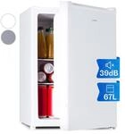 Klarstein Mini K&uuml;hlschrank, Retro Mini-K&uuml;hlschrank mit Gefrierfach, 67 Liter