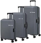 American Tourister Trolley Liftoff 3 PC Set D Charcoal Grey blaugrau 79cm