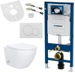 Sp&uuml;lrandloses Wand H&auml;nge WC Set Taharet Toilette Randlos kompatibel mit Geberit