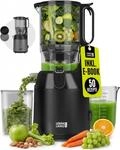 LEBENLANG Entsafter Slow Juicer - Inkl. Rezeptbuch & Gro&szlig;e 130mm &Ouml;ffnung