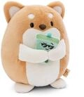 NICI MYMOCHI Kuscheltier Hund Hiro 27cm mit Bubble Tea beige - Stofftier aus weichem